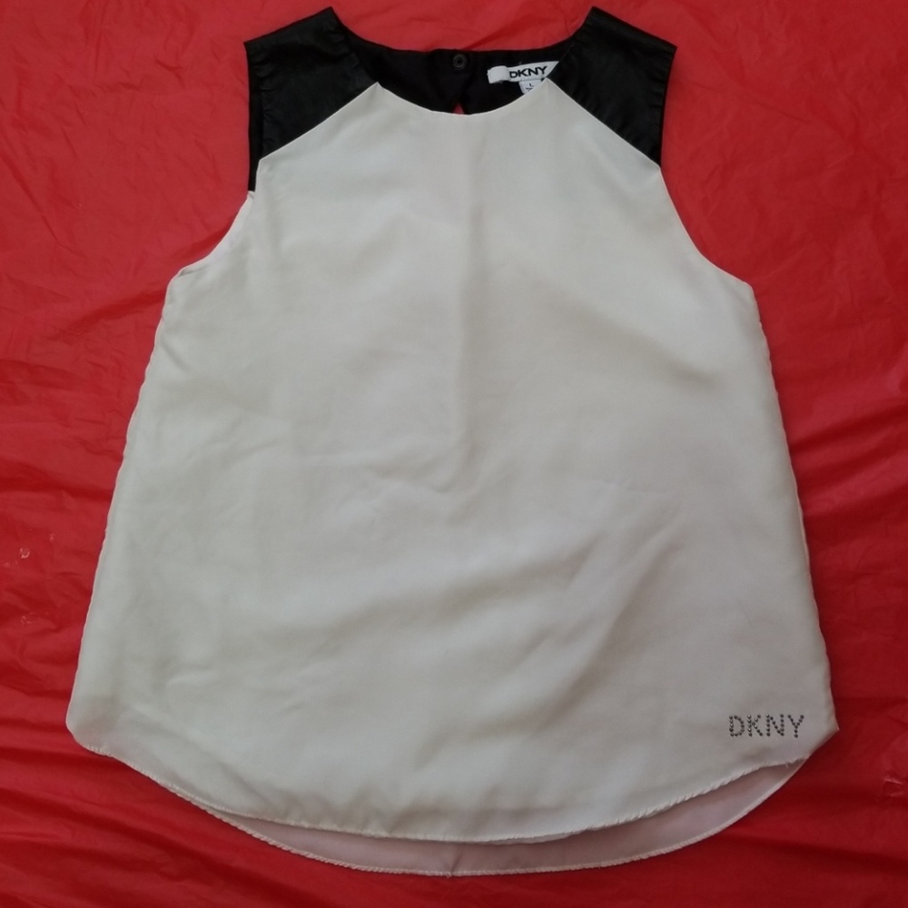 Women's DKNY camisole style tank black & white